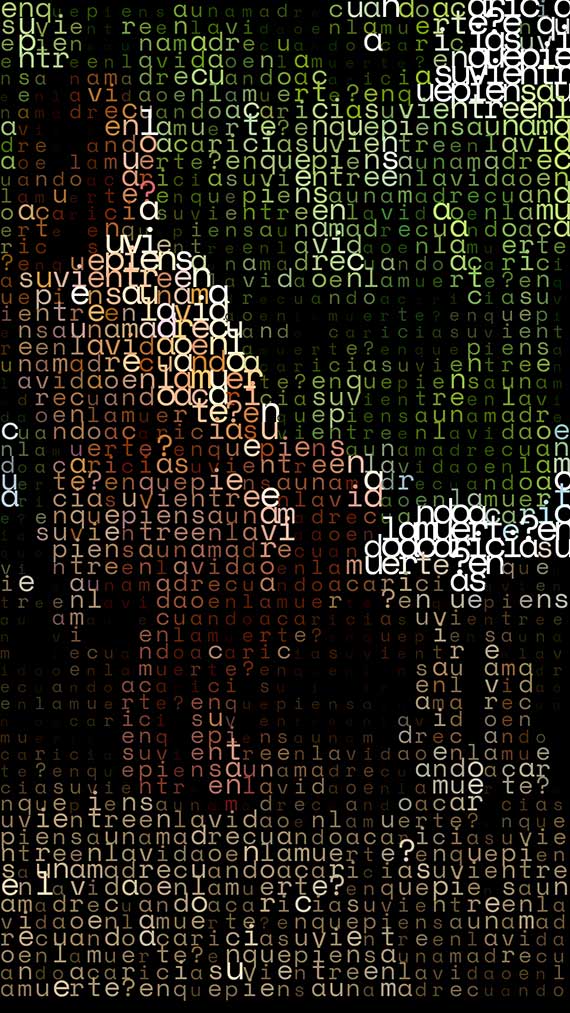 En que piensa una madre cuando acaricia su vientre, en la vida o en la muerte? Digital Dilettante, Artist Gallery, ASCII art, Digital art, NFT, Opensea, Foundation, Boudoir photo, Erotic art, Photography