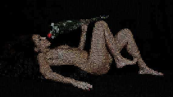 Lisa. Digital Dilettante, Artist Gallery, ASCII art, Digital art, NFT, Opensea, Foundation, Boudoir photo, Erotic art, Photography