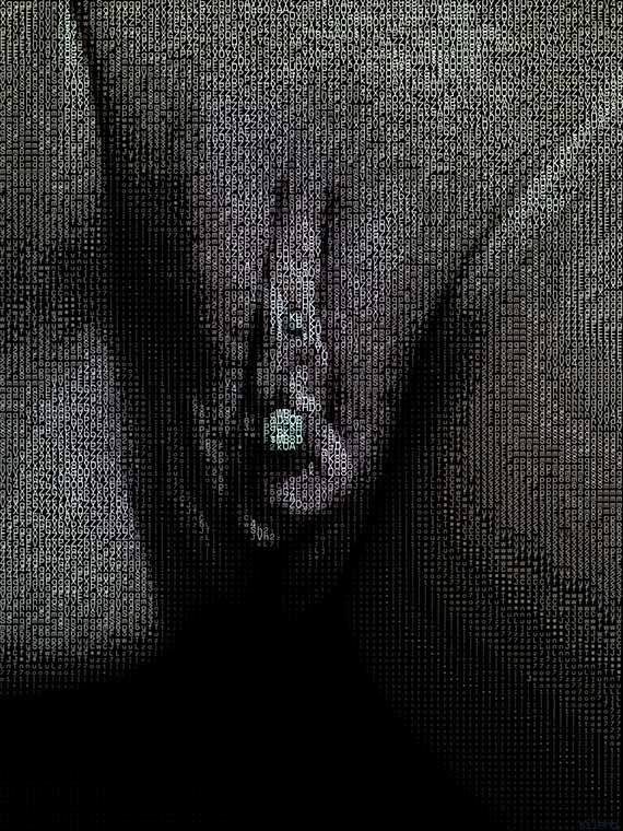 Personality goes a long way. Digital Dilettante, Artist Gallery, ASCII art, Digital art, NFT, Opensea, Foundation, Boudoir photo, Erotic art, Photography