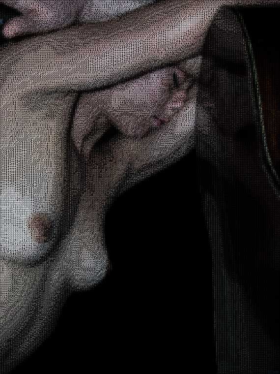 Two guitars to play with. Digital Dilettante, Artist Gallery, ASCII art, Digital art, NFT, Opensea, Foundation, Boudoir photo, Erotic art, Photography