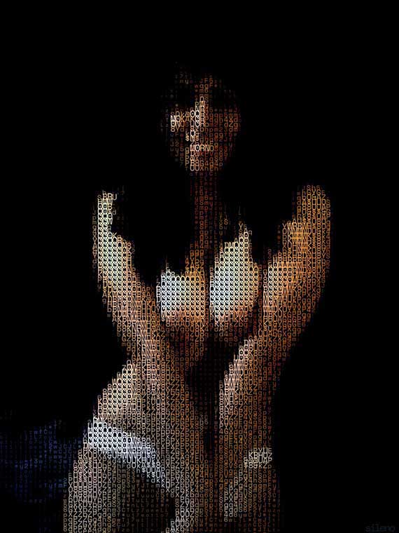 Gisselle Digital Dilettante, Artist Gallery, ASCII art, Digital art, NFT, Opensea, Foundation, Boudoir photo, Erotic art, Photography